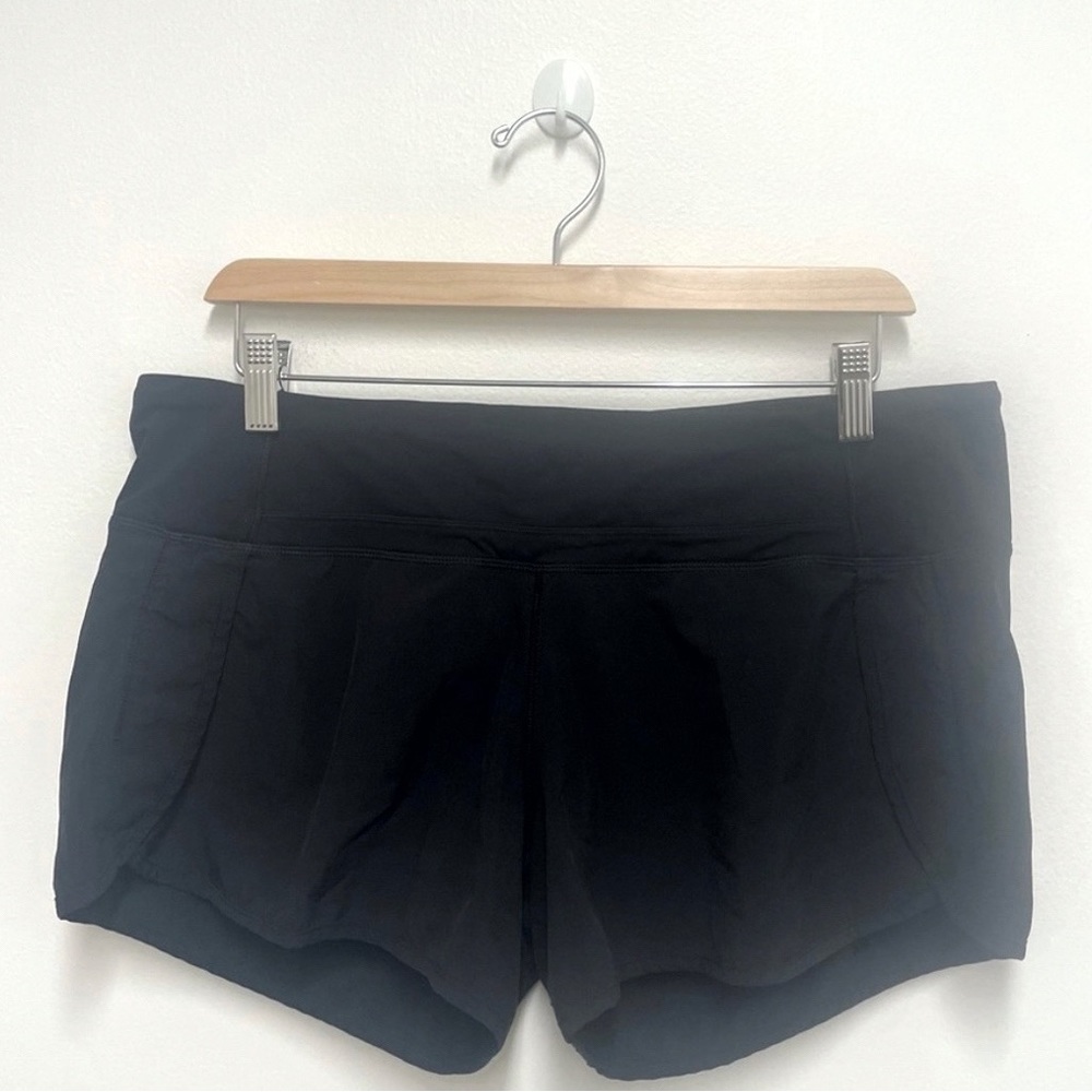 Lululemon Lined Black Running Shorts